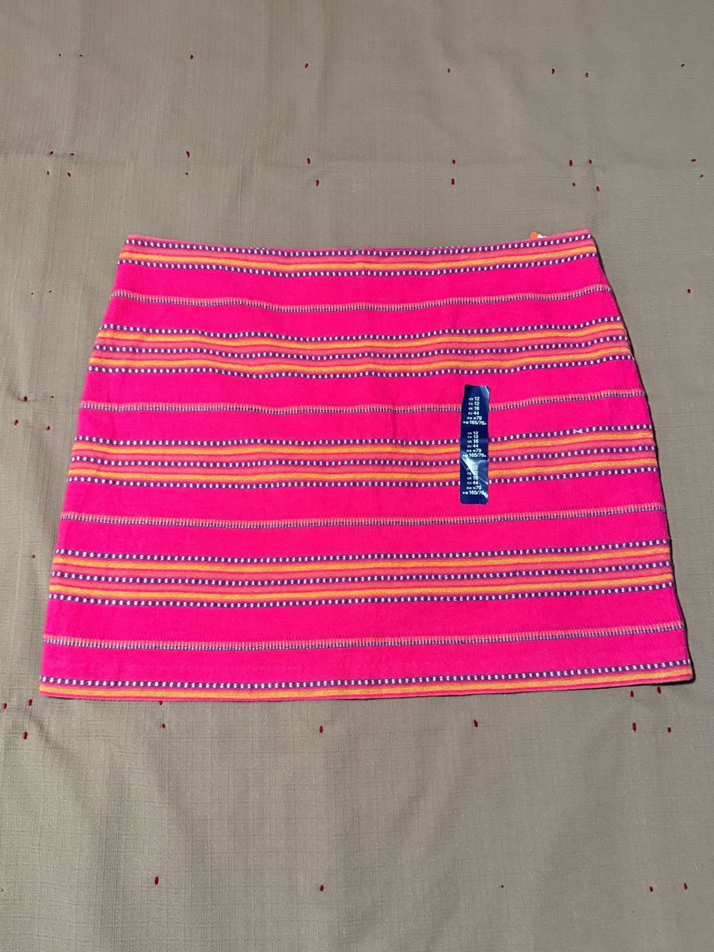 GAP Women's Pink Striped Mini Skirt